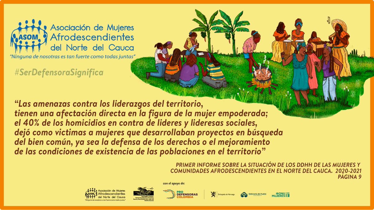 Primer informe basado en los datos del Sistema de Información de ASOM.
<a href="/ONUMujeresCol/">ONUMujeresCol</a> <a href="/DefensoriaCol/">Defensoría del Pueblo</a> <a href="/PCN21/">PComunidades Negras</a> <a href="/secredistmujer/">Secretaría de la Mujer</a> <a href="/USAID_Colombia/">USAID/Colombia</a> <a href="/SismaMujer/">Sisma Mujer</a> 
#SiAsom