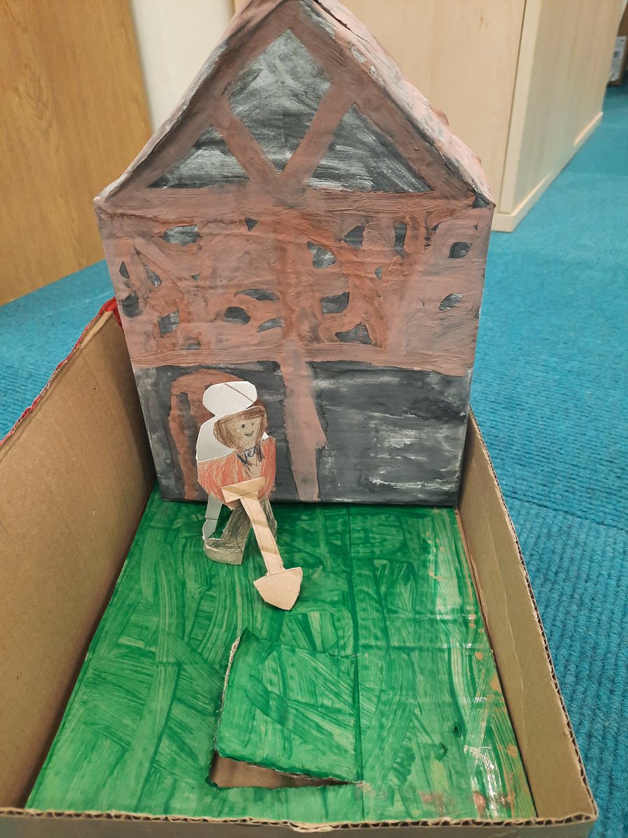 SacredHeart_RCP's tweet photo. We've had some amazing home learning inspired by the Great Fire of London in Y1. If you look carefully you can see a trap door in the garden where Samuel Pepys stored his precious wine and cheese. It's all in the detail!🤩 #lovelearning #History https://t.co/oqQYPMSrvb