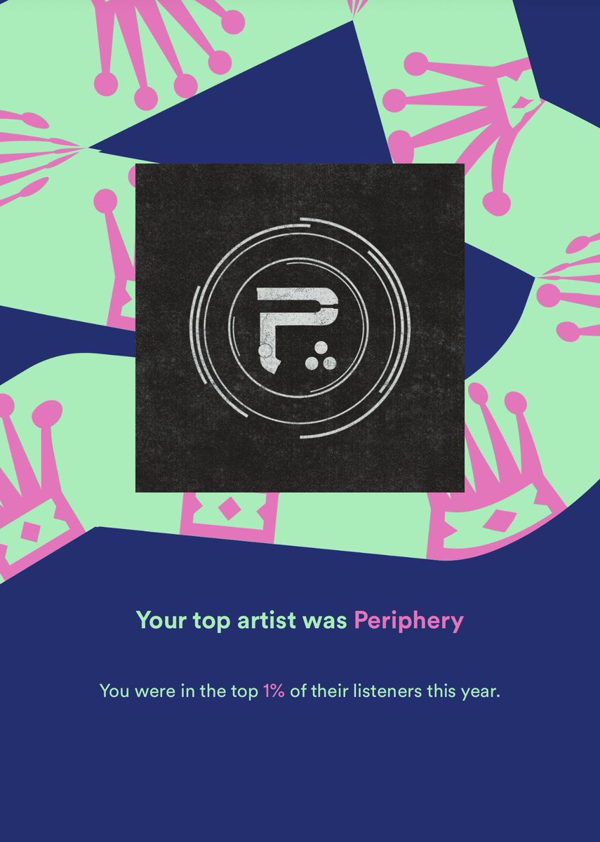 natilagares's tweet photo. what can i say, i love these guys 💖 @PeripheryBand #SpotifyWrapped https://t.co/ZDBCZhDPvK