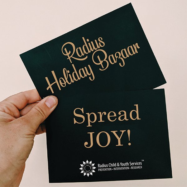 RadiusChild_Yth's tweet photo. There’s only one day left to bid on the Radius Holiday Bazaar! Proceeds from the online auction will help spread JOY to children, youth and families who need a helping hand this holiday season. To register and bid, visit: https://t.co/nqxVR8vF6F
#HolidayGivingProgram #SpreadJOY https://t.co/4zfzXDm0F4