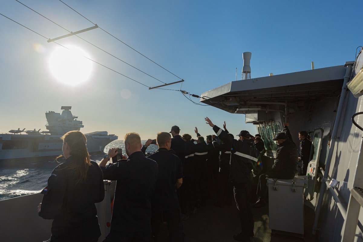 Zr.Ms. Evertsen (@hnlms_evertsen) on Twitter photo We’ve waved goodbye to <a href="/HMSQNLZ/">HMS Queen Elizabeth</a> and <a href="/smrmoorhouse/">Rear Admiral Steve Moorhouse</a> 👋🏻 It has been a privilege for us as well, operating together all over the world with the #CSG21 🌏 We are #StrongerTogether 🇳🇱🇬🇧 We’ve waved goodbye to <a href="/HMSQNLZ/">HMS Queen Elizabeth</a> and <a href="/smrmoorhouse/">Rear Admiral Steve Moorhouse</a> 👋🏻 It has been a privilege for us as well, operating together all over the world with the #CSG21 🌏 We are #StrongerTogether 🇳🇱🇬🇧