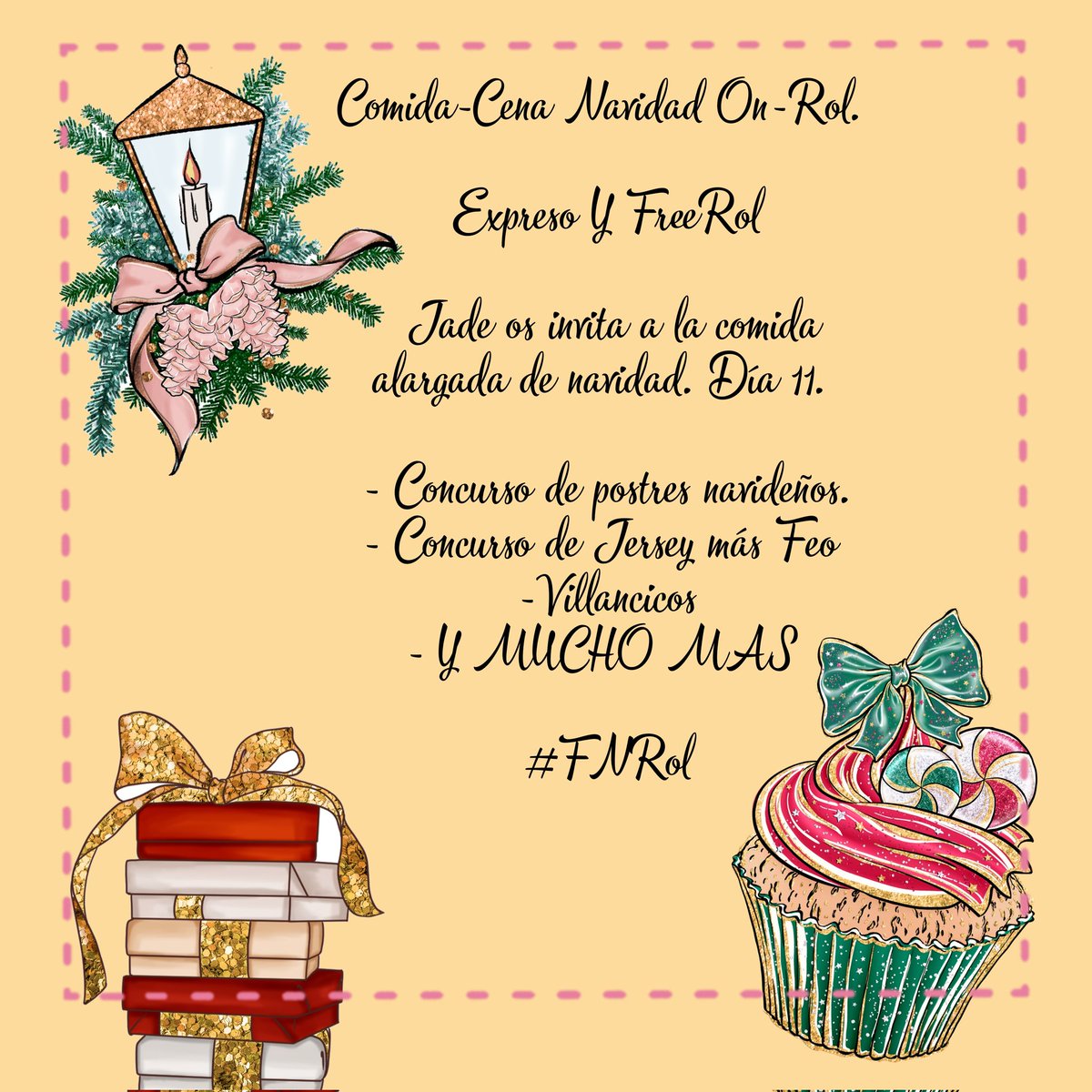 ✷ 　 　　 　 ·
 　 ˚ * .
 　 　　 *　　 * ⋆ 　 .
 · 　　 ⋆ 　
           Fᴇʟɪᴢ ɴᴀᴠɪᴅᴀᴅ  　 ˚ ˚ 　　 ✦
 　 ⋆ · 　 *
 　　　　Cᴏᴍɪᴅᴀ ᴄᴇɴᴀ ⋆ ✧　 　 · 　 ✧　✵
 　 · ✵ #ғɴʀᴏʟ