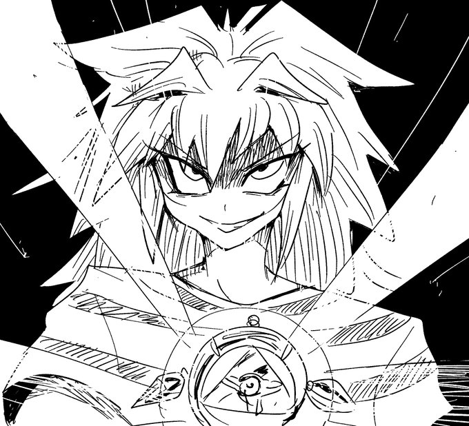 おしゃべりしながら描いたバクラ 