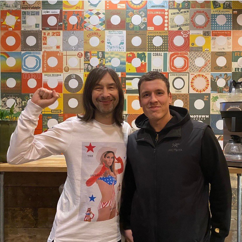 Today I finished recording the #TenementKid audio book. The recording was produced and engineered by Reuben Kummer <a href="/2020_recordings/">2020 Recordings</a> It’s been quite a trip. Means a lot to me. What a year! T-shirt by <a href="/PAMHOGGcouture/">Pam Hogg</a>