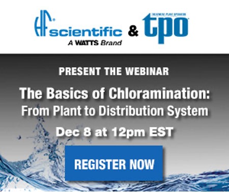 wattswater's tweet photo. Save your spot! Hear from industry experts and the TPO team at The Basics of Chloramination Webinar, happening 12/8 at 12pm EST. Register now: https://t.co/40qd81wil6
#chloramination #watersafety #hfscientific #tpo #tpomag #treatmentplant #treatmentplantoperator https://t.co/vUJagoBzYZ