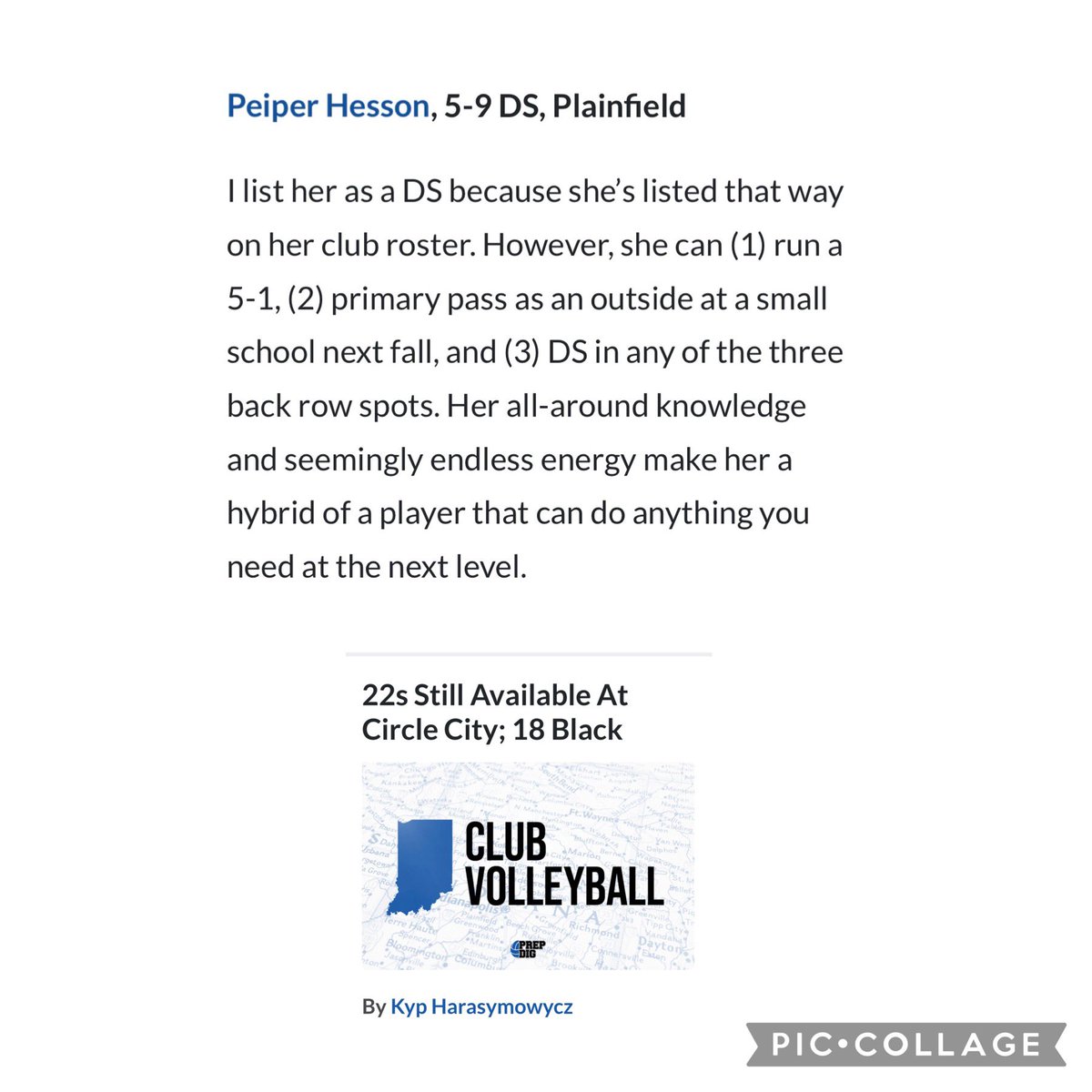 Plainfield High School Volleyball (@phsvolleygirls) on Twitter photo Yes <a href="/hesson_peiper/">Peiper Hesson</a> ! I could not agree more with this assessment….true utility player that did it all at PHS!💙🏐❤️ Yes <a href="/hesson_peiper/">Peiper Hesson</a> ! I could not agree more with this assessment….true utility player that did it all at PHS!💙🏐❤️
