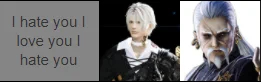 I will not share the full tier list but I feel like this is the most succinctly I can explain my thancred fixation (he is at the bottom of my tier list) 