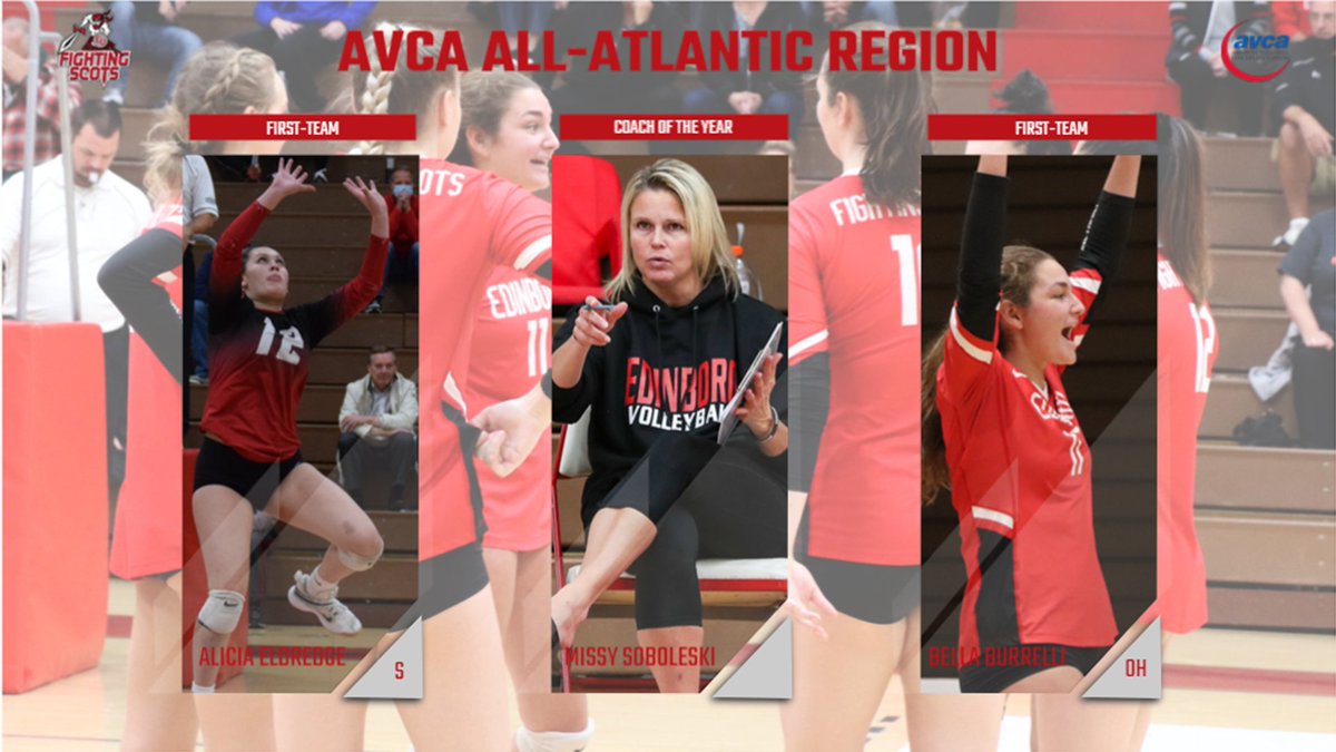 The <a href="/borovb1/">Fighting Scots Volleyball</a> team had 2️⃣ players, Alicia Eldredge and Bella Burrelli, named First Team All-Atlantic Region by <a href="/AVCAVolleyball/">AVCA</a> Missy Soboleski was selected Atlantic Region Coach of the Year! 

Read More: bit.ly/32SbFLx