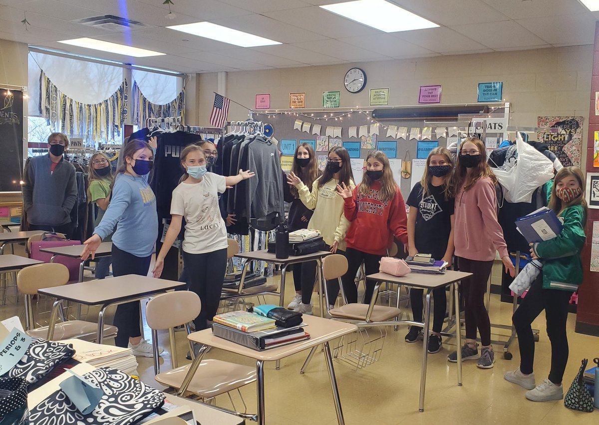 Today our F.O.R. Club members took some time to re-vamp our Rachel's Closet. Just wait until you see what we have planned! Stay tuned for ways that you can donate! #cmsforclub <a href="/hempfield/">Hempfield SD</a> <a href="/AckCMS/">Bill Ackerman</a>