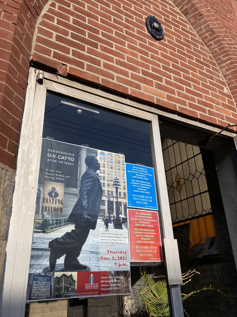 BVNeighbors's tweet photo. Tomorrow, Thursday 7pm! #Old7thWard #OctaviusCatto https://t.co/EyJ3HTqT8z