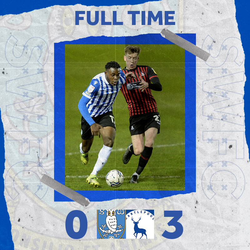swfc's tweet photo. Full time at Hillsborough and the Owls are out of the @PapaJohnsTrophy.
#SHWHAR https://t.co/Rn1d9nWoWY