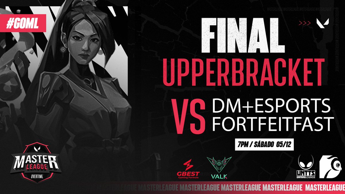 vmasterleague's tweet photo. Este fin de semana Finales del Upperbracket!! No os lo perdáis en directo desde las 19:00h del Sábado con nuestros casters favoritos @visnetaa y @Valethor1Twitch !! En el canal oficial de la competición en Twitch. #GOML #VALORANT https://t.co/RsZegKppfd https://t.co/hnnLNoEu7j