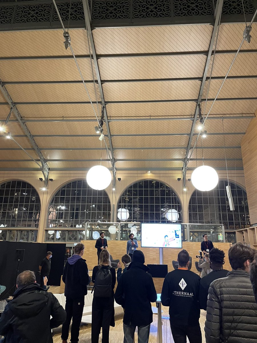 Good vibes here @poapfr by <a href="/poapxyz/">POAP - Bookmarks for your life</a> 😊 with <a href="/VinyDome75/">iammyjpg.eth</a> <a href="/Andaroth/">Anda Pirate</a> @davypeterbraun @GabrielMokayed <a href="/gwendall/">gwendall</a> <a href="/Denis_Santelli/">Denis Santelli</a> <a href="/ethernaal/">Ethernaal ⛩🦇🔊</a> <a href="/nft_paris/">NFT Paris</a> <a href="/FunghiGallery/">Joséphine Louis</a> <a href="/BBeccafico/">Brian Beccafico</a> See u tomorrow!