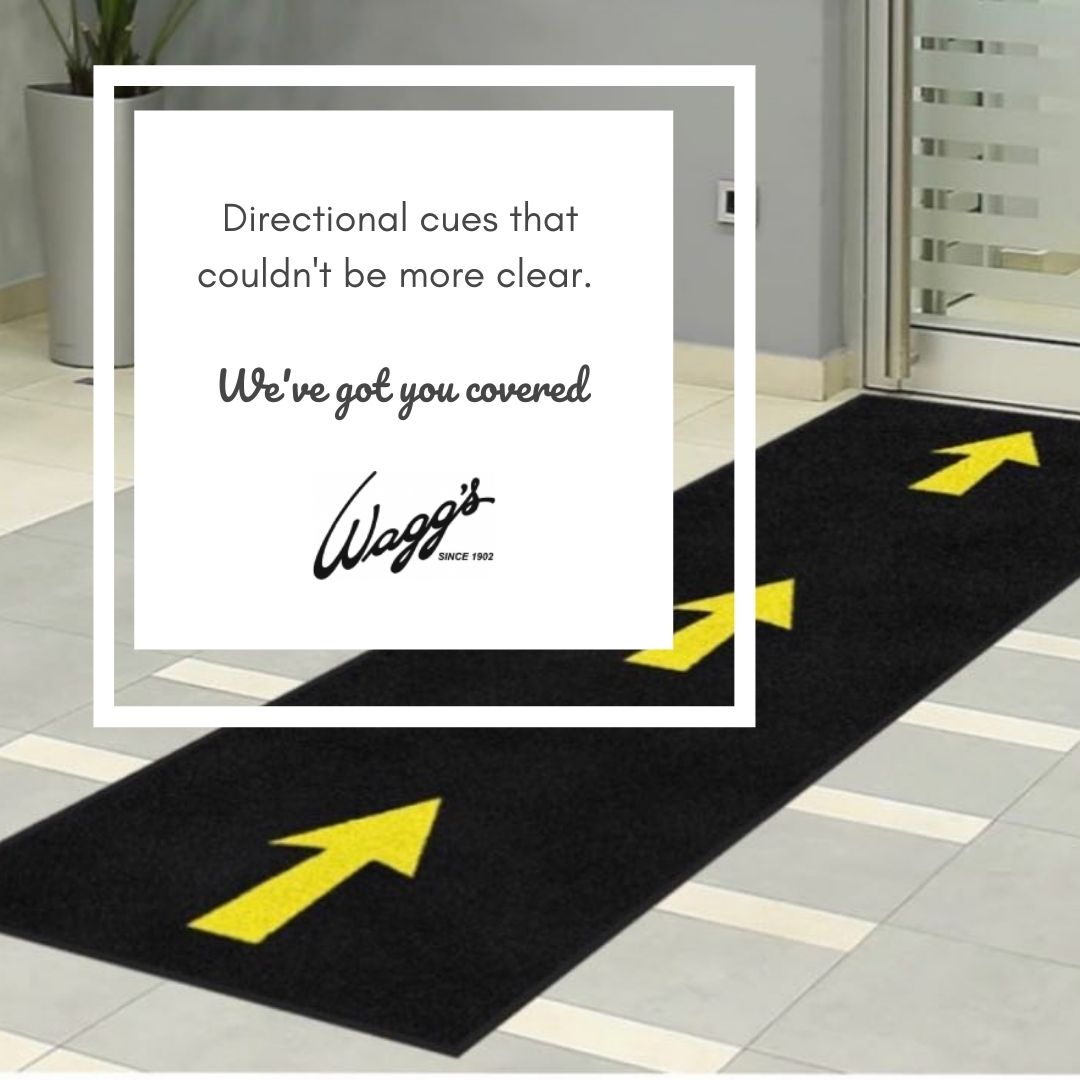 WaggsLTD's tweet photo. Did you know we offer custom, directional floor mats? 
Guide foot traffic in your retail stores, restaurants, and other commercial spaces.  Get in touch with our team and we'll customize the perfect directional mat for your needs. 
#DirectionalMats #CustomMats #MatRentals https://t.co/91DlbVmmSA