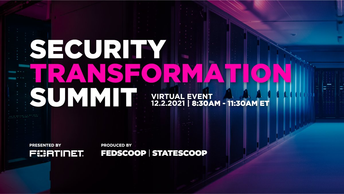 fedscoop's tweet photo. TOMORROW!
Join your peers at this week's #FortinetSecuritySummit to hear from top IT leaders on emerging cybersecurity trends like zero-trust network security, AI-driven security operations, DevSecOps, security in the cloud, and more! Register now: https://t.co/rEBeI5d2pF https://t.co/ujmzSbTuUY