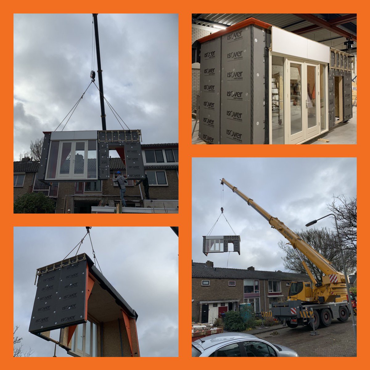 Vandaag weer een prefab uitbouw geplaatst. Totale bouwtijd: 10 dagen. #liemersprefabconcepts