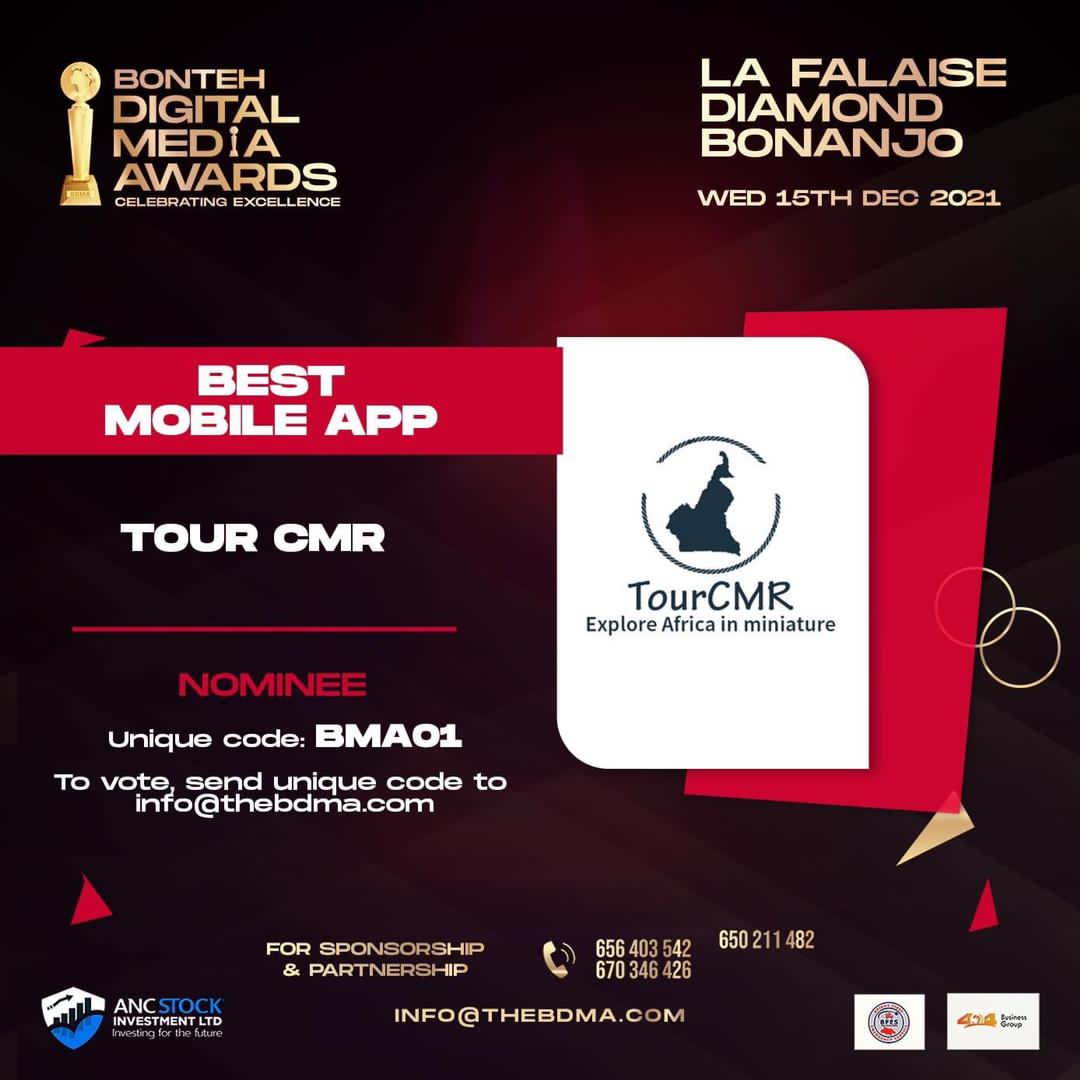 SirPangsui's tweet photo. Hello Beautiful People❤️, 
Our app TourCMR @TourCmrApp has been nominated for *Best Mobile App* and *Innovation of this year* at this year's edition of @bontehawards and we will be needing your support to bring this home. https://t.co/WethEhapYh