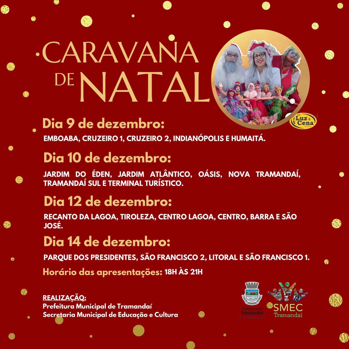 preftramandai's tweet photo. Secretaria de Educação e Cultura apresenta a 2ª edição da Caravana de Natal em Tramandaí 🎄🎅🏻 - https://t.co/LFUzFIQbYI https://t.co/Nn8z9BNSiv