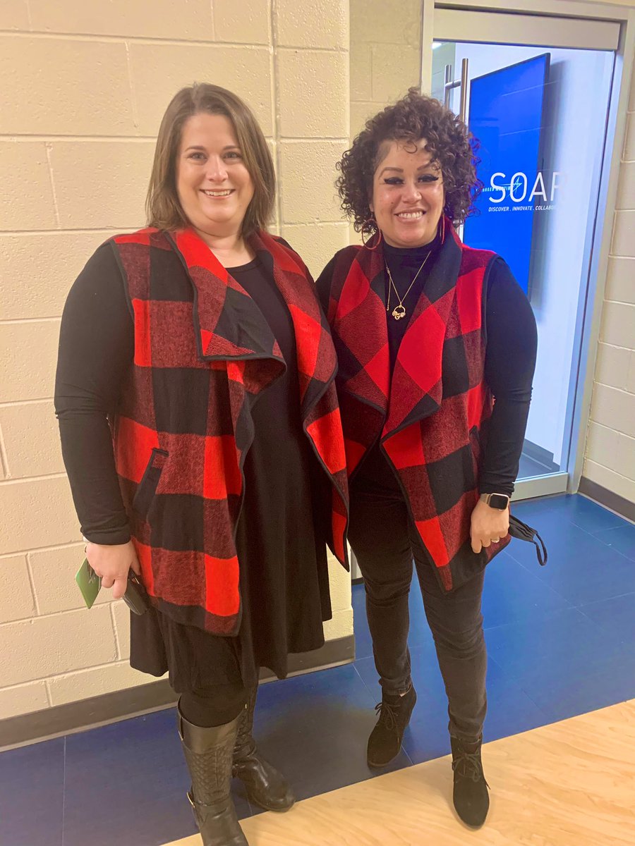 Whitaker_CPES's tweet photo. Twinning and winning Wednesday! @anndbooker #MadAboutPlaid #DashingThroughDecember @LockheedElem https://t.co/KvCS21qogQ