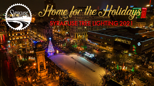 93QSyracuse's tweet photo. Starting December 8th , at https://t.co/eKron6fZ28, check out our Home for the Holidays 2021 special! We will have behind the scenes footage of the Tree Lighting in #ClintonSquare and so much more! (photo credit Aiden Media) 🎄 https://t.co/L12hrxaY8z
