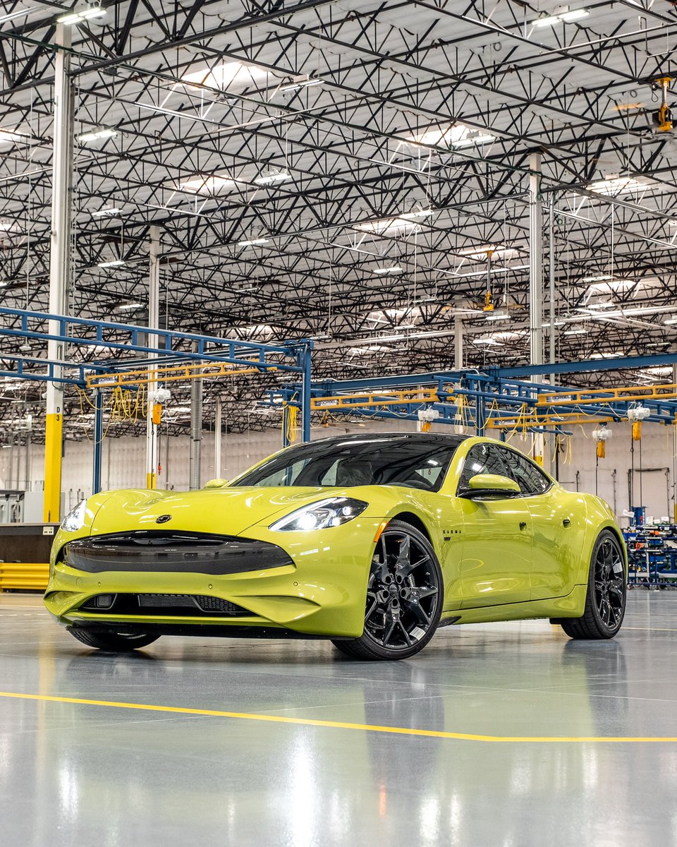 KarmaAutomotive's tweet photo. Check out our Saguaro Green #GS6 from our production facility in Moreno Valley, #california #chargedemotionbeyondev #karmaauto #karmaautomotive #kicc #climatepledge https://t.co/sRWKwPyLAK