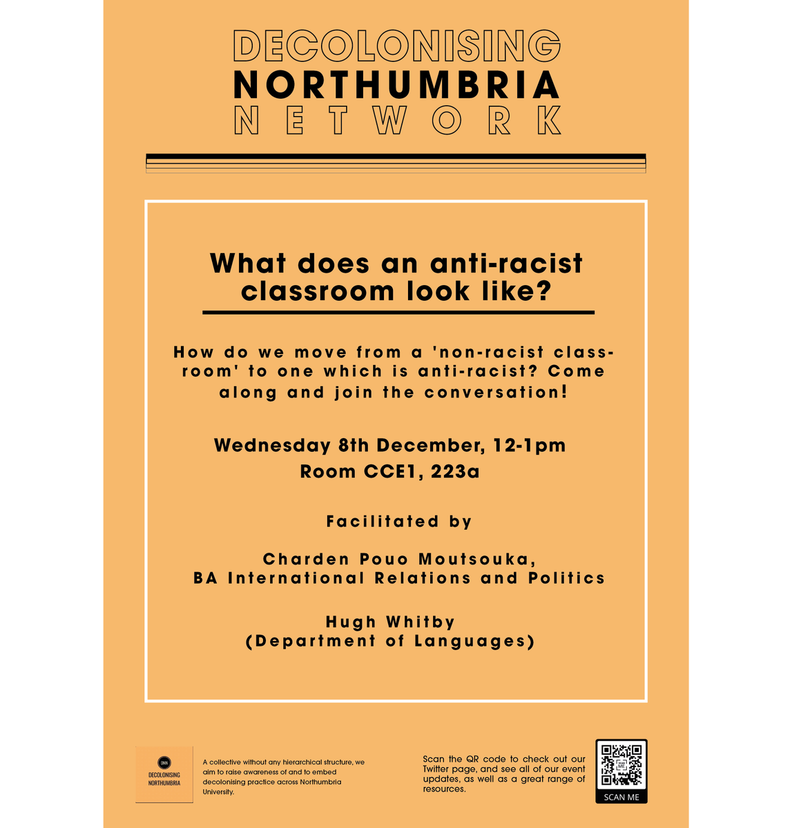Want to know what an anti-racist classroom looks like? Join us next week on 8th December to find out.