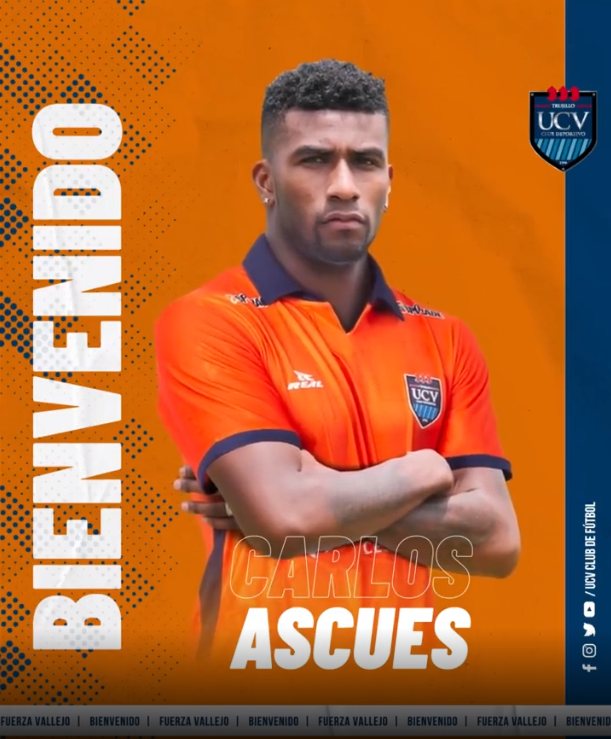ESPNPeru's tweet photo. ¡FLAMANTE FICHAJE! César Vallejo anunció a Carlos #Ascues como refuerzo para la #Liga1 2022 y la #LIBERTADORESxESPN. https://t.co/NbykO5u0S3