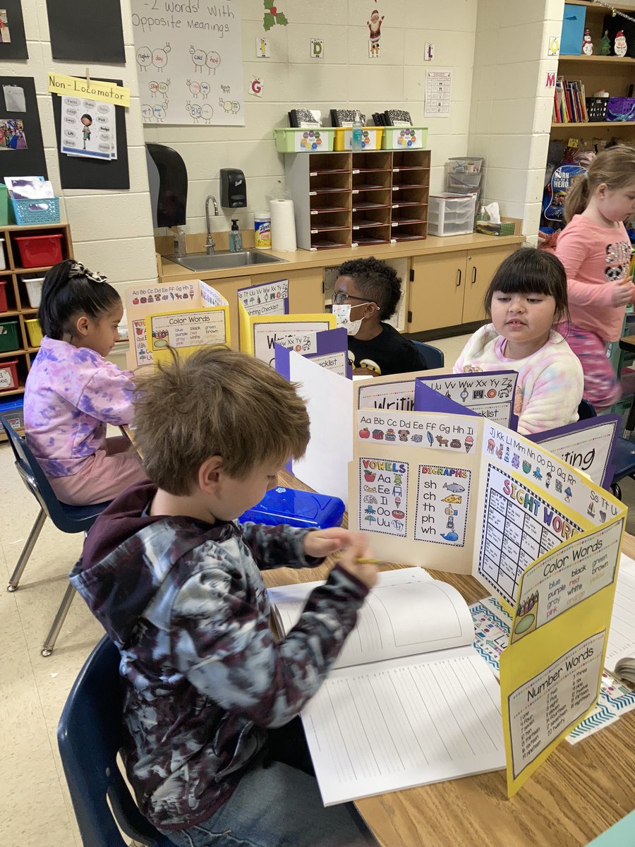 These Kinders are working hard to become great writers! <a href="/OGESeagles/">Oak Grove Elementary School</a> <a href="/CherokeeSchools/">Cherokee Co. Schools</a>