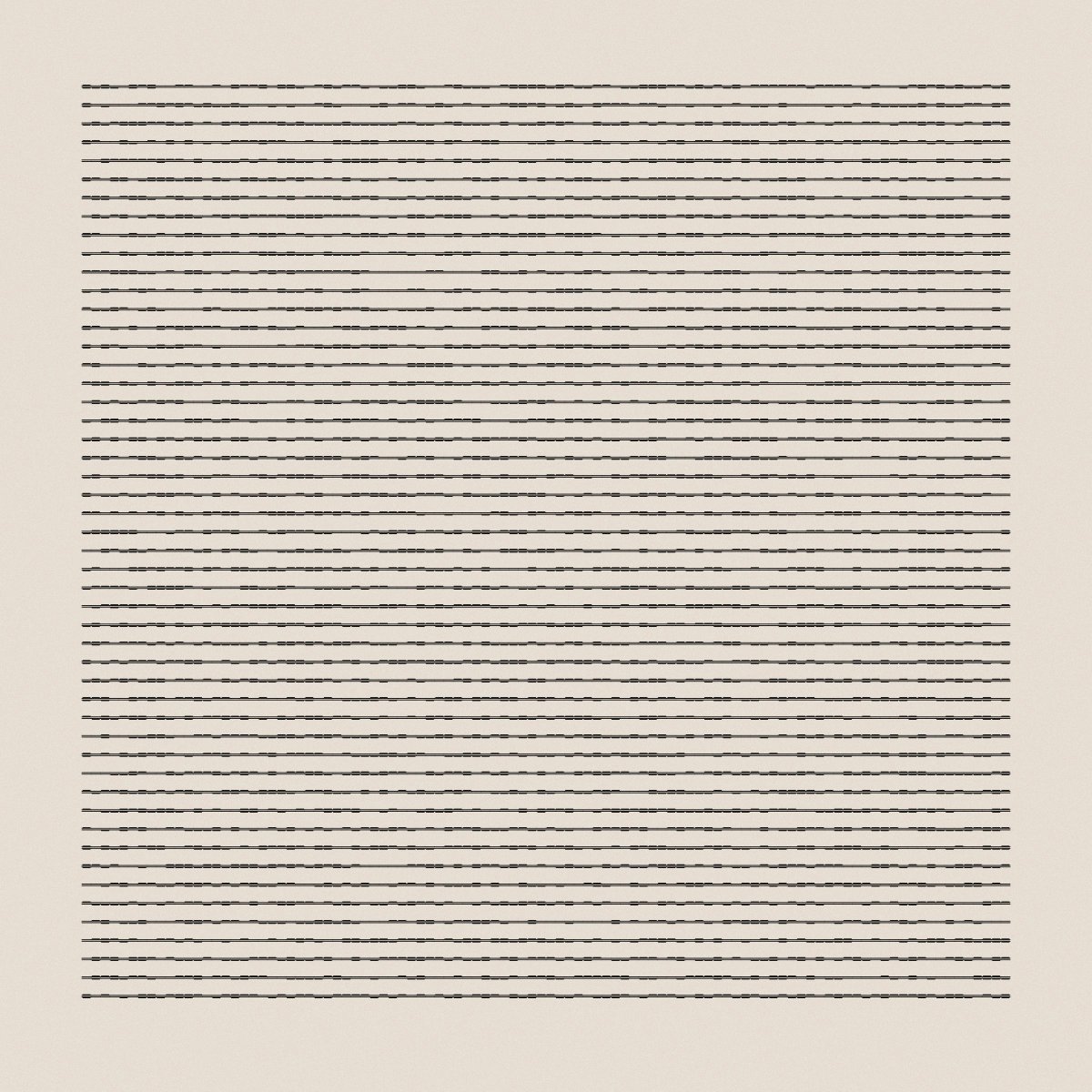 DenisovichPy's tweet image. #2 from the Manfred Mohr #RecodeRethink series.

Recode of Scratch Code [6] (1976) by Manfred Mohr
openprocessing.org/sketch/1374701

Tomorrow I&apos;ll try to upload some rethought versions.

#dailycoding #generative #recode #manfredmohr