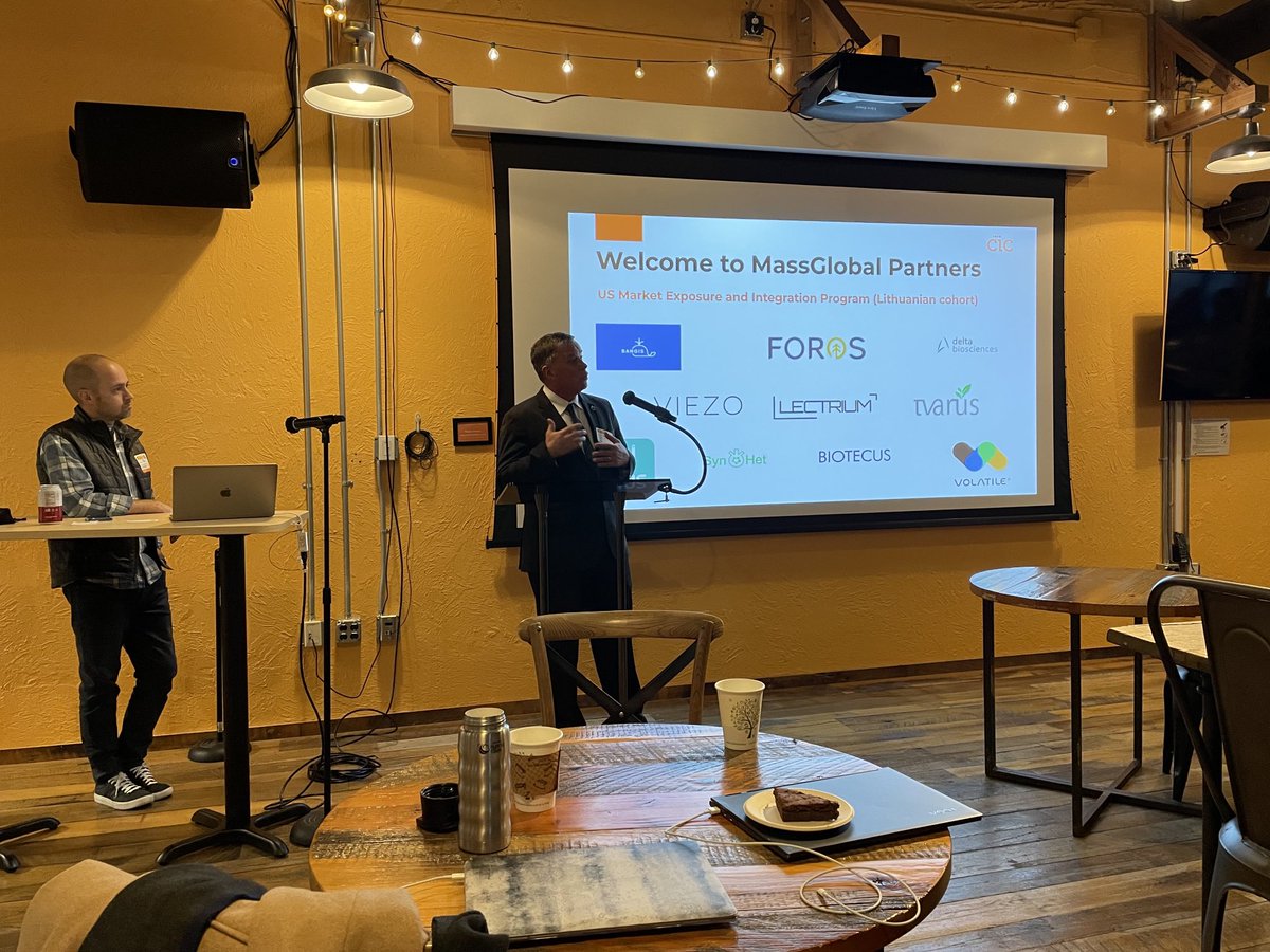 AbiBarrow's tweet photo. Great to be ⁦@CICcambridge⁩ #MidweekMingle with our #lithuania companies thanks to Mark Sullivan for his welcome https://t.co/7So7DI17Al