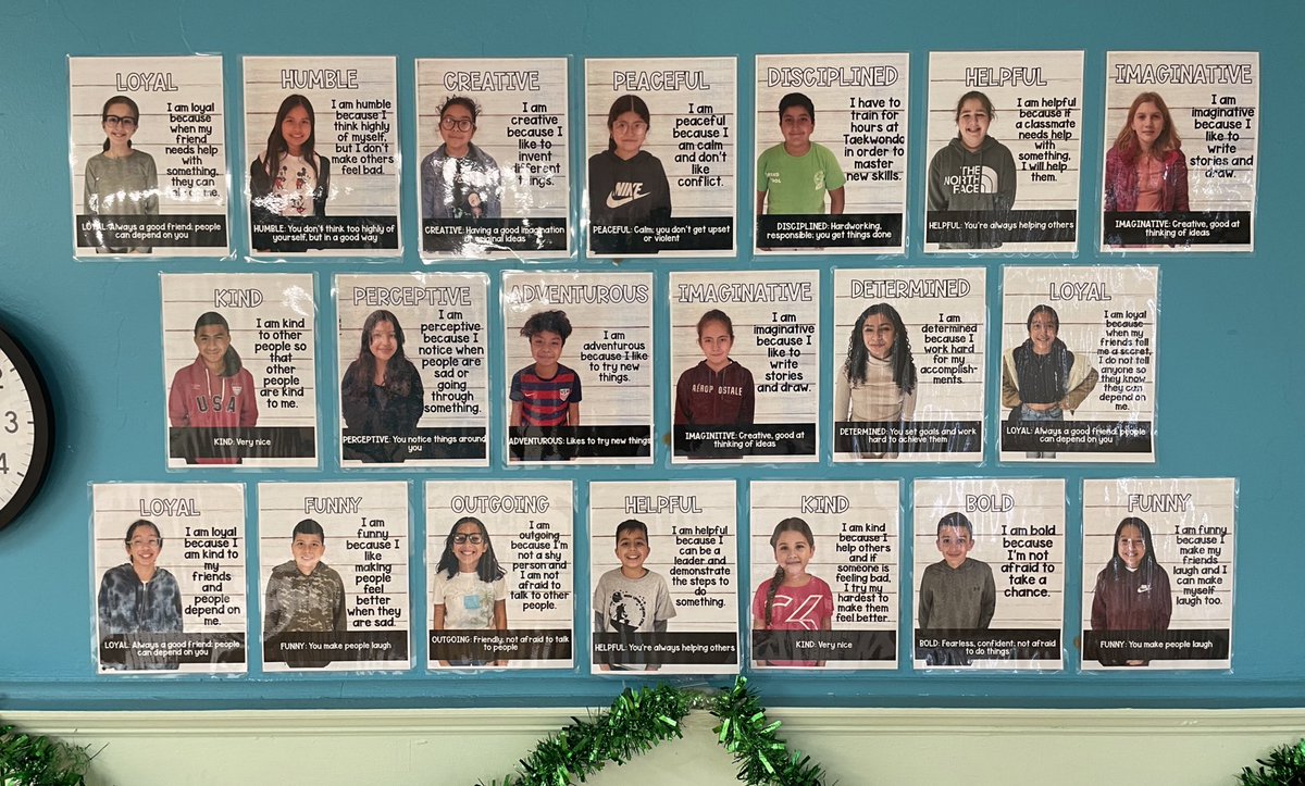 The faces of 118 &amp; 224 are finally up! I love bringing our study of character development to life with these real-life examples from our very own 6th graders! 🥰❤️⭐️ <a href="/MineolaMS/">Mineola Middle School</a> <a href="/MrDeRisi/">Biagio De Risi</a> #MineolaProud #DLrocks