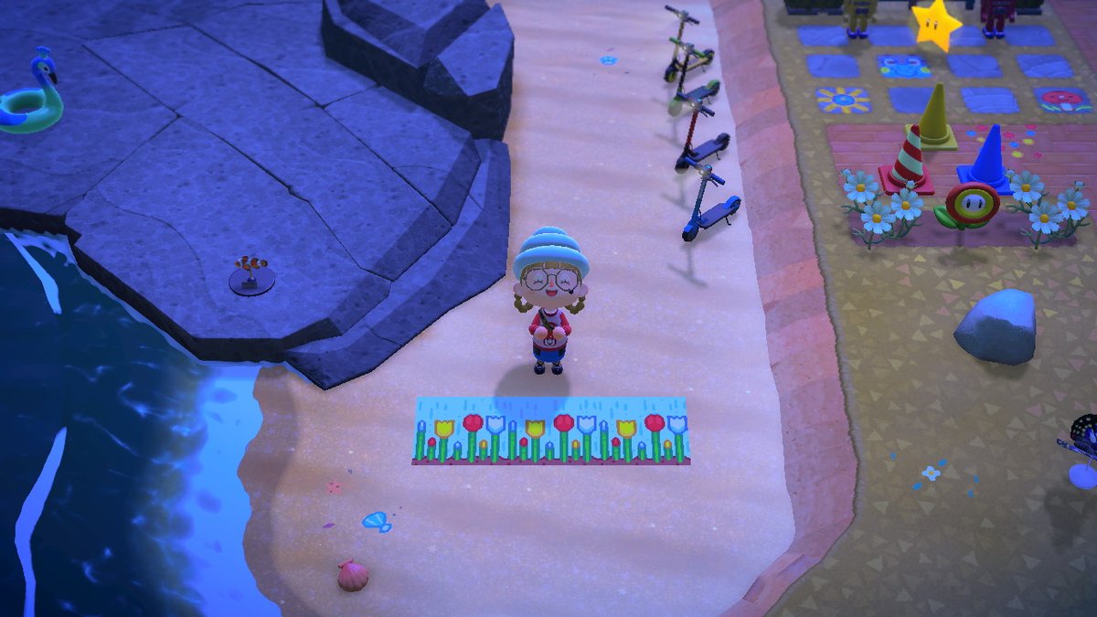 StephuAC's tweet image. Repeating tulip pattern ^u^
 #AnimalCrossing #ACNH #NintendoSwitch