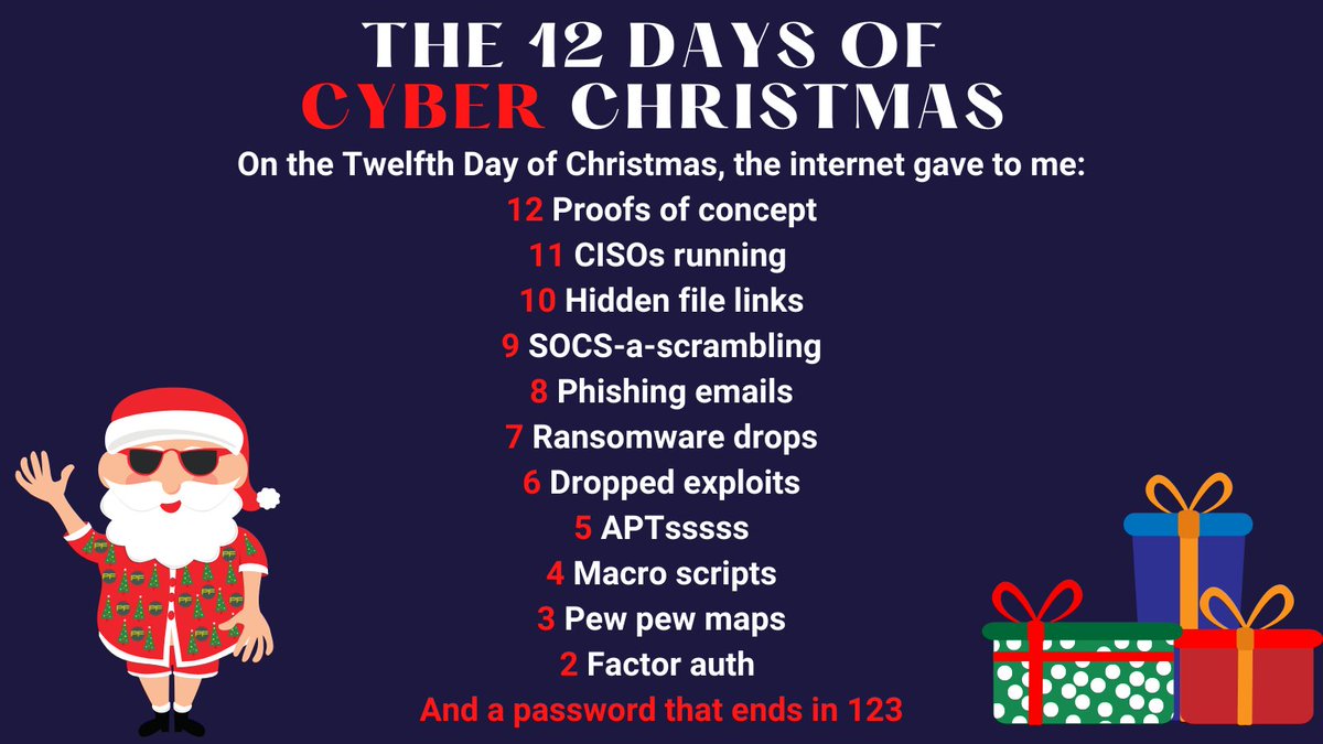 Our take on the 12 Days of #Cyber Christmas. Go on, you know you want to 👇🏻