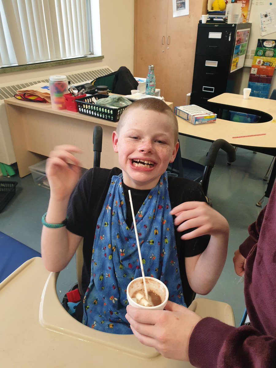 The hot chocolate passed the test for J! @MikeWil03652704 <a href="/sobeys/">Sobeys</a> #GECDSBgains #SobeysCommunityPartner #Agrainoftheholidays