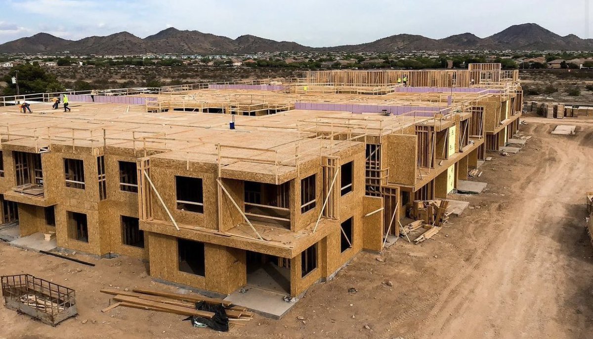 Construction is underway on our project, Jomax Apartments in Phoenix, AZ. 

This 3-building, 242-unit community offers 4,500 square feet of amenity space, including a clubhouse, outdoor pool, tennis court and courtyards.

Owners: LIV Development  
GC: McShane Construction Company