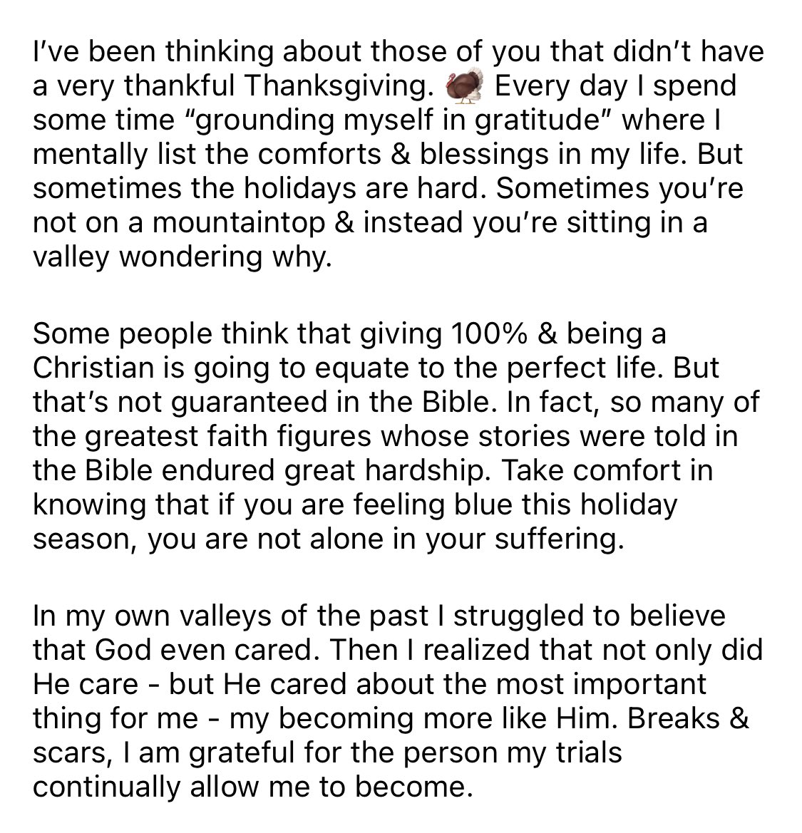 AbbyGrimaldi23's tweet photo. New holiday season blog for you. ✨ You are loved &amp; seen by God. 🤍 #BornToShine https://t.co/tgdQOwwbaf