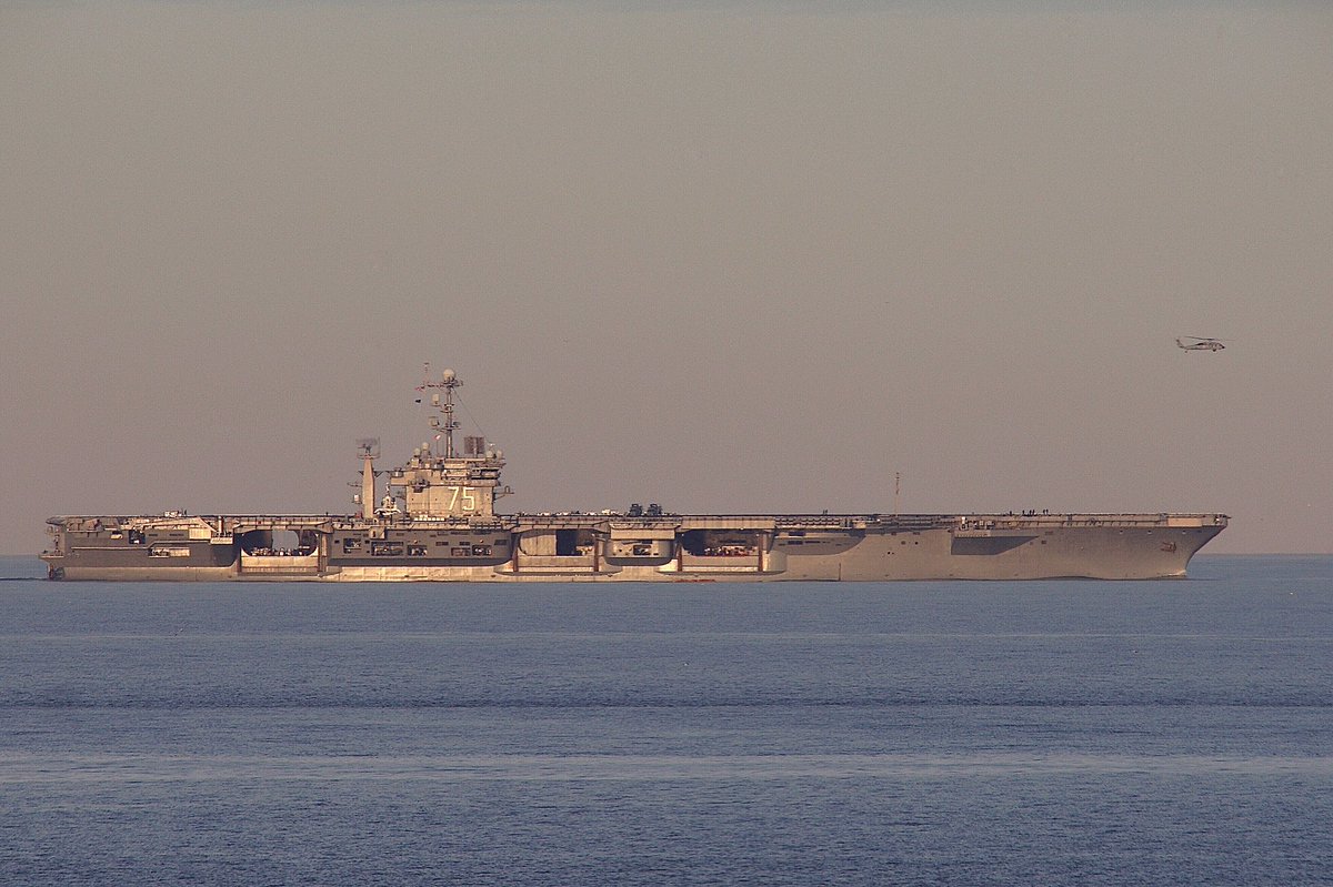 The USS HARRY S. TRUMAN (CVN-75) 🇺🇸 Nimitz-class aircraft carrier as she leaves Norfolk, Virginia for a several month long cruise. #USNavy #USSHarrySTruman #CVN75 #ShipsInPics