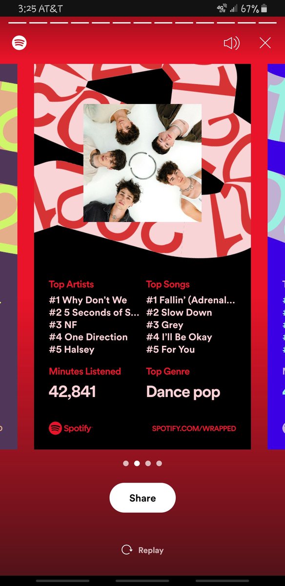 TiffWatson's tweet photo. Spotify hitting me with what I've been listening to all year! @whydontwemusic made it to #1 in my Playlist. ❤ #2021Wrapped https://t.co/aAlx05Swzt