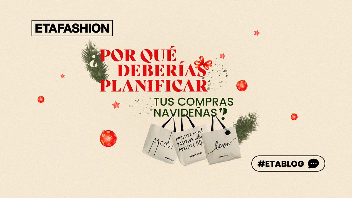 ETAFASHION's tweet photo. 🌲Llegó la Navidad y quieres hacer tus compras de manera eficiente, pero ¿cómo lograrlo? 🎁Descúbrelo en nuestro #ETABLOG👉🏼 https://t.co/QIEiJD8DuQ https://t.co/ngpstRIyfM