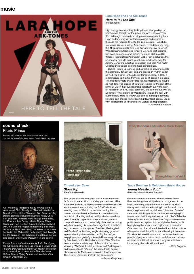 Big thanks to the wonderful @Chronogram for the review of our newest album. Read about it…then give it a listen! m.chronogram.com/hudsonvalley/a…