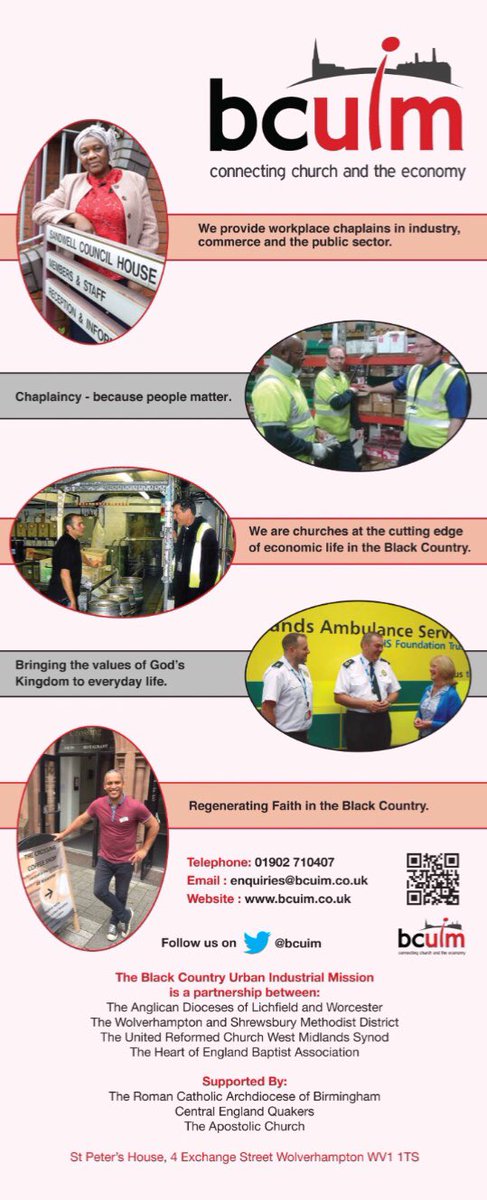 Workplace chaplains are privileged to be the church out where people are &amp; listening to their stories.  We hear about zero hour contracts, about the young parents who juggle four jobs between them, about caring for elderly relatives whilst holding down a job,… 1/3