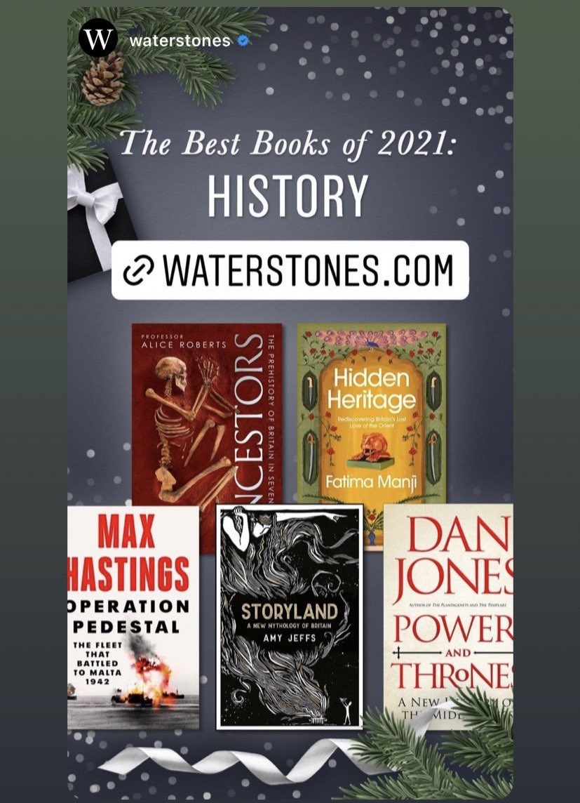 Thrilled to see Hidden Heritage made <a href="/Waterstones/">Waterstones</a> best history books of 2021 ! If you haven’t got a copy yet - order here: waterstones.com/book/hidden-he…