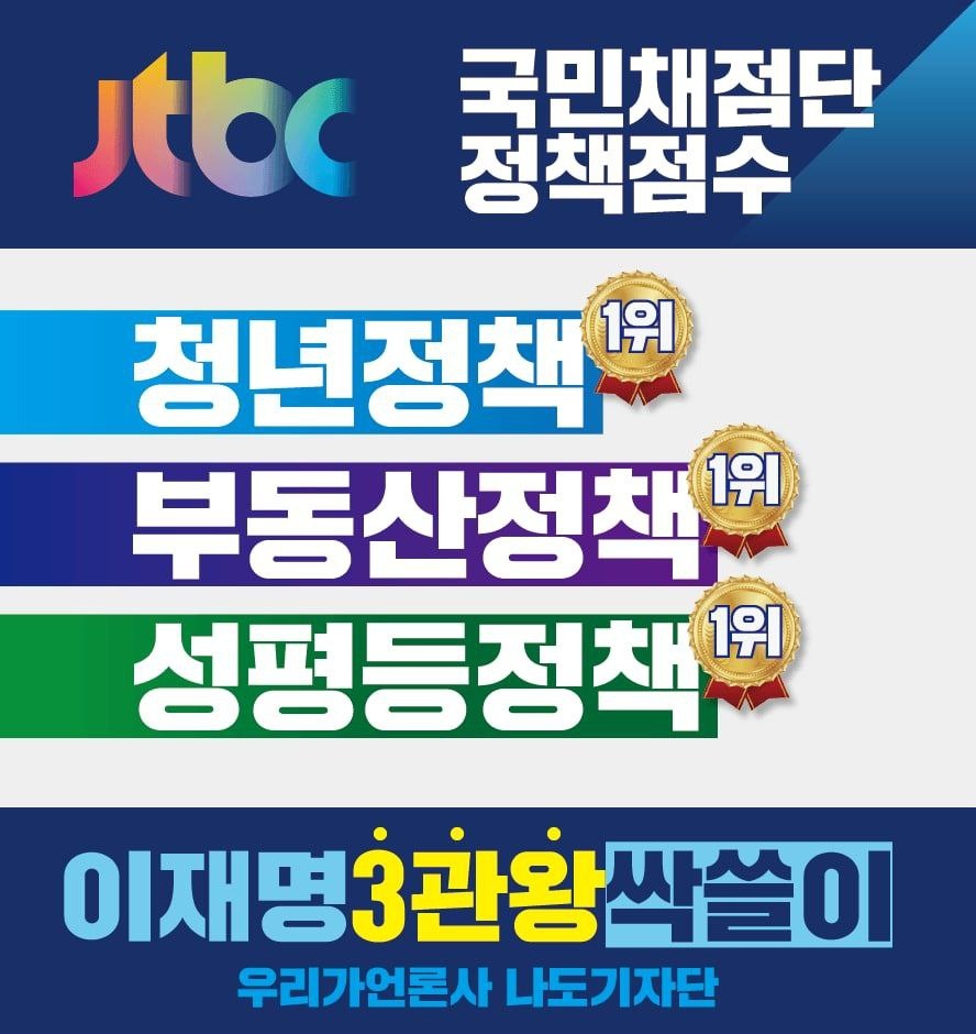 이재명 후보 국민채점단 정책점수 3관왕 싹쓸이 "우리가언론사 나도 기자단"