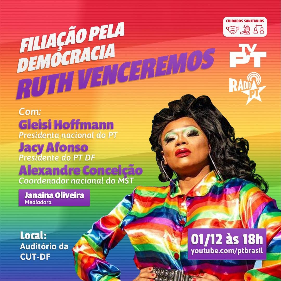 EEnergia's tweet image. Grande dia! Ruth Venceremos!!! #PTDF #LulaPresidente2022