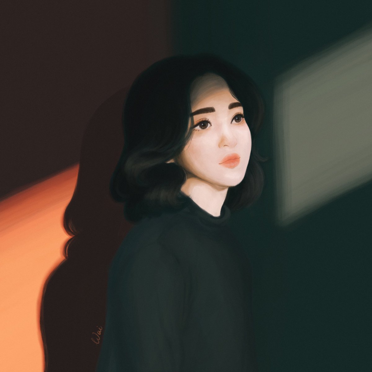 Today I got a bit of free time and decided to practice different art style. It was really difficult experience! But I enjoyed the process so much! I’m not fully satisfied with the final version, but still I’m happy😊
#ArtistOnTwitter #art #digitalart #Procreate #cute