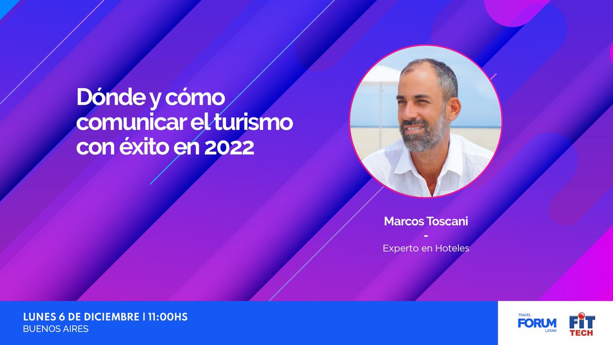 turtech_travel's tweet photo. 😀 ¡Faltan pocos días para la #FeriaInternacionalDeTurismo! 😀
En el #TravelForumLatam @marcostoscani estará presentando Dónde y cómo comunicar el turismo con éxito en 2022.
📅 Lunes 06 de diciembre
11:00 am ARG
Pre-registrate aquí 👉🏼 https://t.co/dgyJhuXMrl https://t.co/fCOq9GiTyp