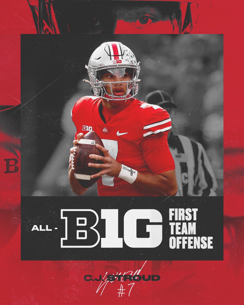 C.J. Stroud - 1st Team All-B1G Offense 💯😤