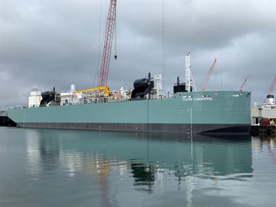 wartsilacorp's tweet photo. We will supply a complete #LNG cargo storage and handling system for Polaris New Energy's 2nd LNG bunker barge to be built at Fincantieri Bay Shipbuilding in Wisconsin, USA. Wärtsilä solution ordered for both barges. https://t.co/dBi0pJi5pW https://t.co/VXB6ECIvhi