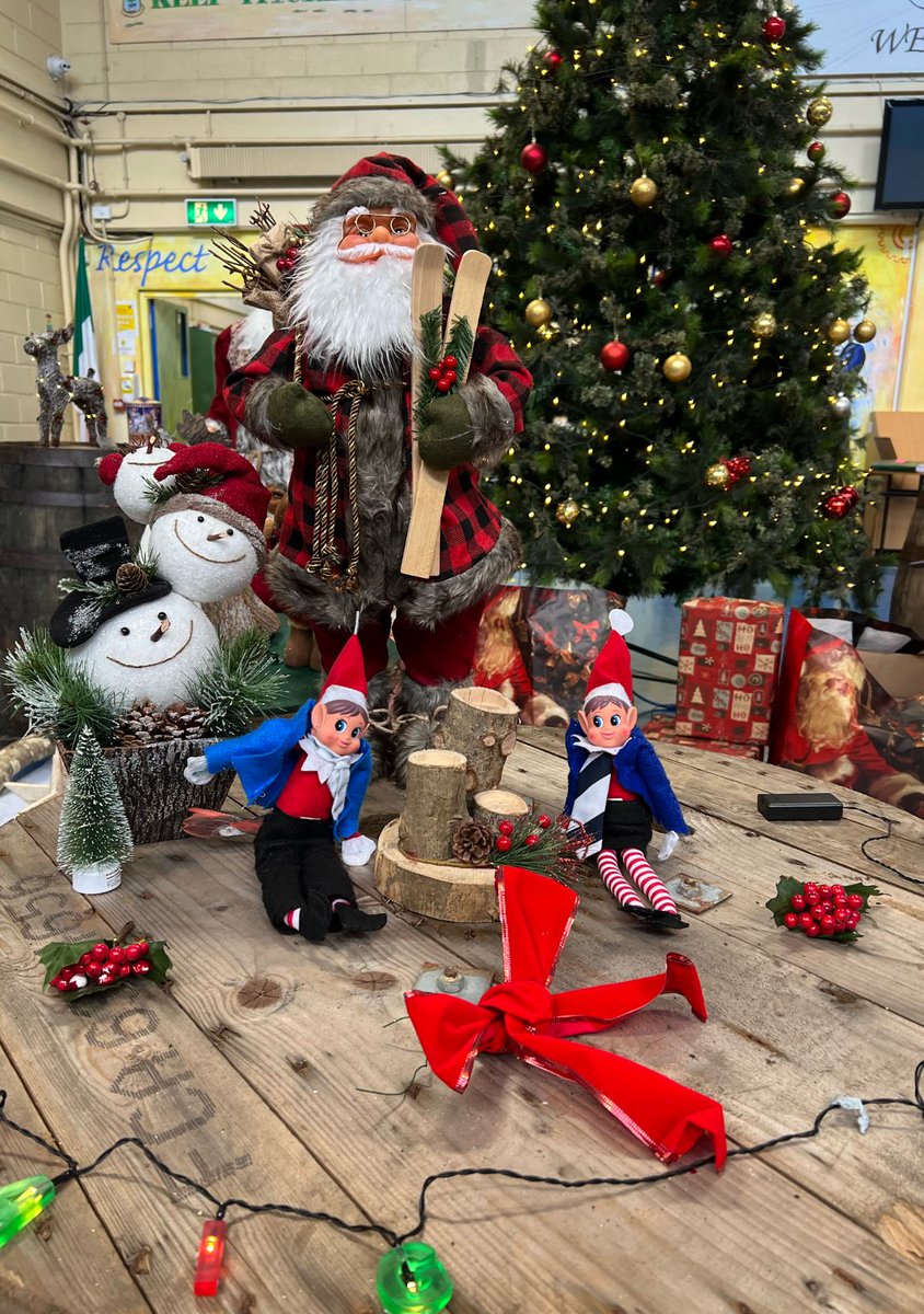 colmhuirecoed's tweet photo. Here comes trouble 😃 Sugarplum and Twinkletoes have arrived in @colmhuirecoed ……no doubt there will be plenty of mischief from #elfcrew 🎅🏼 🎄🧑🏼🎄 ☃️ 🤶🏼 @TipperaryETB https://t.co/ZAw1xXtfxz