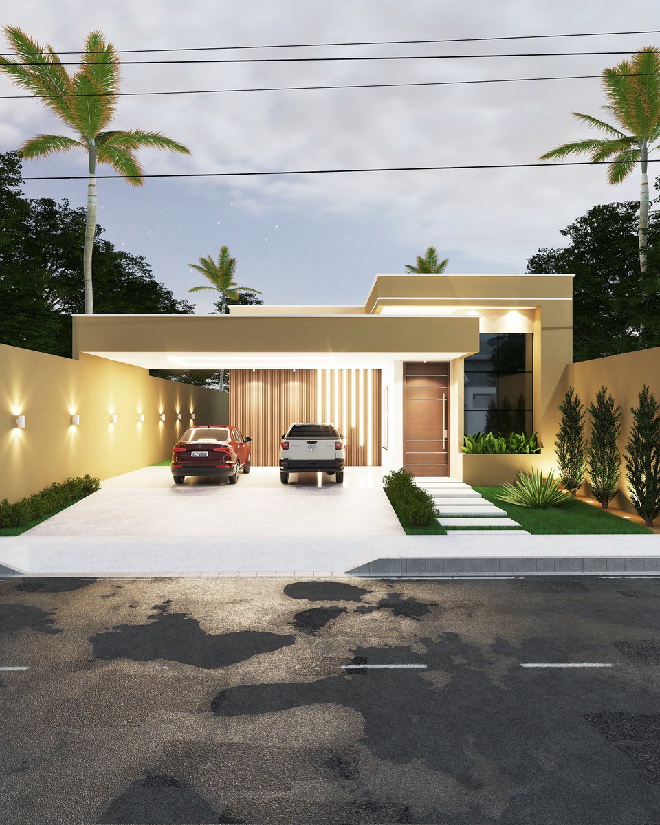 aleeprojeng's tweet photo. Projeto residencial de 160m². 

Fachada com as cores Cerrado e Caravela da Suvinil, painel amadeirado, luz 3000k deram um charme no projeto.
#engenhariacivil #projetoarquitetonico #fachada
#reforma #arquitetura #render #revit #lumion #vray #projetocasa #engcivil #obra https://t.co/S7IhHF9BeH